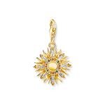 Thomas Sabo 18K arannyal bevont ezüst nap charm 1935-488-7