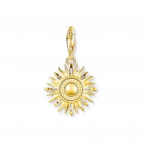 Thomas Sabo 18K arannyal bevont ezüst nap charm 1935-488-7