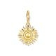 Thomas Sabo 18K arannyal bevont ezüst nap charm 1935-488-7