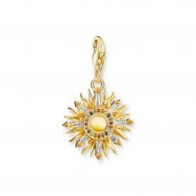 Thomas Sabo 18K arannyal bevont ezüst nap charm 1935-488-7