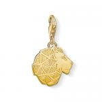Thomas Sabo 18K arannyal bevont oroszlán ezüst charm 1419-413-39