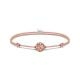 Thomas Sabo Állítható drapp textil karkötő rozé arabeszk gyönggyel A2126-597-40-L22V