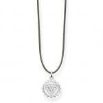 Thomas Sabo Állítható textil choker ezüst csakra medállal LSKE011-401-5-L80