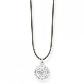 Thomas Sabo Állítható textil choker ezüst csakra medállal LSKE011-401-5-L80