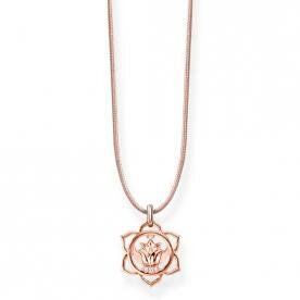 Thomas Sabo Állítható textil choker rozé csakra medállal LSKE010-898-19-L80