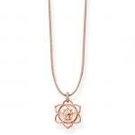 Thomas Sabo Állítható textil choker rozé csakra medállal LSKE010-898-19-L80