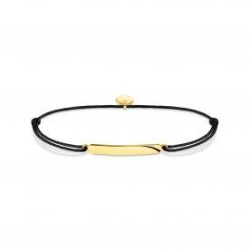 Thomas Sabo Állítható textil karkötő aranyozott gravírozható lappal LS130-848-11