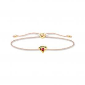 Thomas Sabo Állítható textil karkötő dinnyeszelettel LS126-488-7-L20v