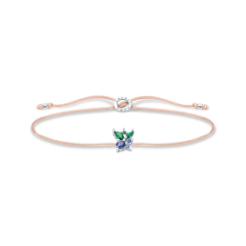 Thomas Sabo Állítható textil karkötő ezüst áfonyával LS128-166-7-L20v