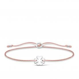 Thomas Sabo Állítható textil karkötő lóherével A1995-173-19-L20