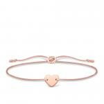 Thomas Sabo Állítható textil karkötő rozé szívvel A1996-597-19-L20