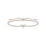 Thomas Sabo Állítható textil karkötő szitakötővel LS118-401-19-L20v