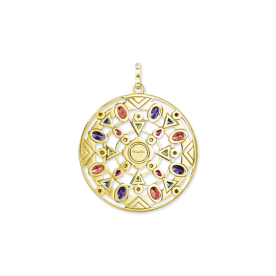 Thomas Sabo Amulett aranyozott ezüst medál színes kövekkel PE828-993-7