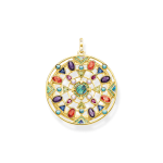 Thomas Sabo Amulett aranyozott ezüst medál színes kövekkel PE828-993-7