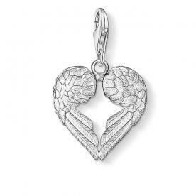 Thomas Sabo Angyalszí­v ezüst charm 0613-001-12