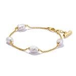 Thomas Sabo Arannyal bevont ezüst karkötő tenyésztett gyöngyökkel A2189-430-14-L19v
