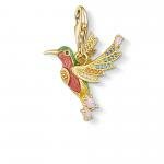 Thomas Sabo Arany kolibri charm színes kövekkel 1828-974-7