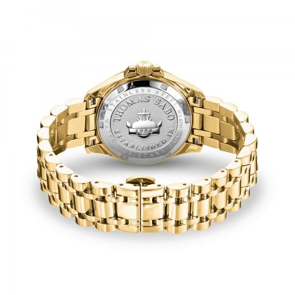 Thomas Sabo Arany színű női óra színes kövekkel WA0395-264-207