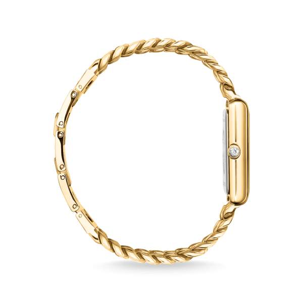 Thomas Sabo Arany színű téglalap alakú női óra WA0429-291-207-22