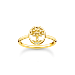 Thomas Sabo Aranyozott ezüst családfa gyűrű 