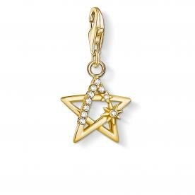 Thomas Sabo Aranyozott ezüst csillag charm cirkóniával 1851-414-14
