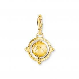 Thomas Sabo Aranyozott ezüst forgó földgömb charm 1923-488-7