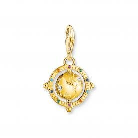 Thomas Sabo Aranyozott ezüst forgó földgömb charm 1923-488-7