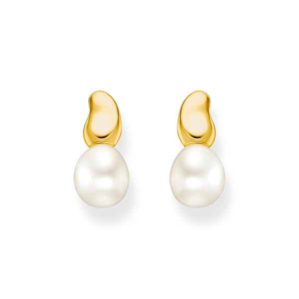 Thomas Sabo Aranyozott ezüst fülbevaló tenyésztett gyönggyel H2320-430-14