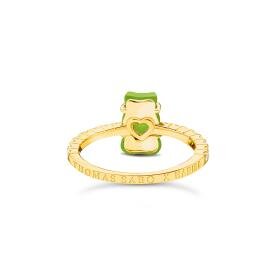 Thomas Sabo Aranyozott ezüst gyűrű zöld Haribo gumi macival 