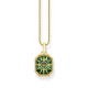 Thomas Sabo Aranyozott ezüst iránytű medál zöld lappal PE911-140-6
