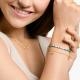 Thomas Sabo Aranyozott ezüst kagylós karkötő cirkóniával A2060-414-14-L19v