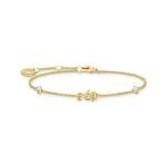 Thomas Sabo Aranyozott ezüst karkötő csikóhallal A2061-414-14-L19v