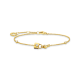 Thomas Sabo Aranyozott ezüst karkötő lakat és kulcs medállal A2040-414-14-L19v