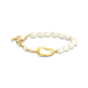 Thomas Sabo Aranyozott ezüst karkötő tenyésztett gyöngyökkel A2190-430-14-L19v