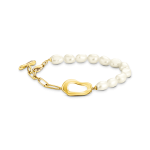 Thomas Sabo Aranyozott ezüst karkötő tenyésztett gyöngyökkel A2190-430-14-L19v