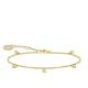 Thomas Sabo Aranyozott ezüst karkötő virág cirkónia dísszel A1998-414-14-L19v