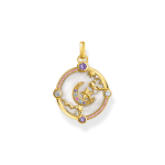 Thomas Sabo Aranyozott ezüst medál félholddal tűzzománcon PE954-565-7