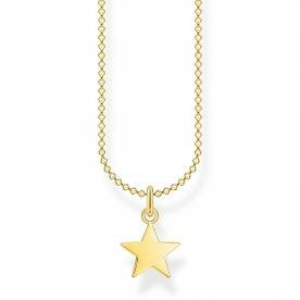 Thomas Sabo Aranyozott ezüst nyaklánc csillaggal KE2053-413-39-L45v