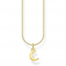 Thomas Sabo Aranyozott ezüst nyaklánc holddal KE2051-413-39-L45v