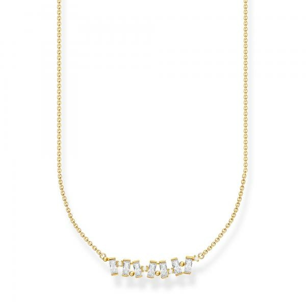 Thomas Sabo Aranyozott ezüst nyaklánc kusza négyzetekkel KE2095-414-14-L45v