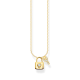 Thomas Sabo Aranyozott ezüst nyaklánc lakat és kulcs medállal KE2122-414-14-L45