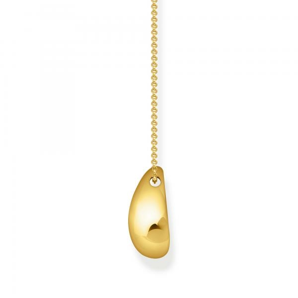 Thomas Sabo Aranyozott ezüst nyaklánc organikus csepp medállal KE2281-413-39-L50V