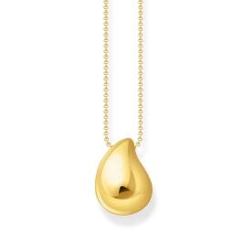 Thomas Sabo Aranyozott ezüst nyaklánc organikus csepp medállal KE2281-413-39-L50V