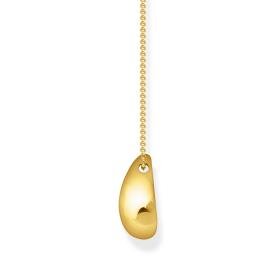 Thomas Sabo Aranyozott ezüst nyaklánc organikus csepp medállal KE2281-413-39-L50V