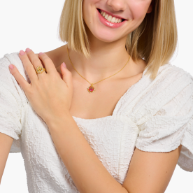 Thomas Sabo Aranyozott ezüst nyaklánc pálmafával KE2204-471-7-L45v