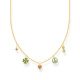 Thomas Sabo Aranyozott ezüst nyaklánc színes szimbólumokkal KE2123-488-7-L42