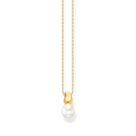 Thomas Sabo Aranyozott ezüst nyaklánc tenyésztett gyönggyel KE2318-430-14-L45v