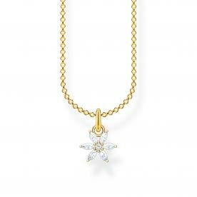 Thomas Sabo Aranyozott ezüst nyaklánc virág medállal KE2103-414-14-L45v