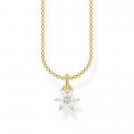 Thomas Sabo Aranyozott ezüst nyaklánc virág medállal KE2103-414-14-L45v
