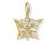 Thomas Sabo Aranyozott ezüst pillangó charm cirkónia csillaggal 1853-414-14